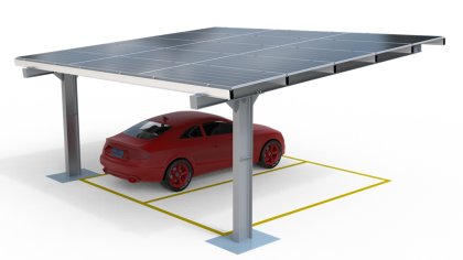 Straight Single Pole Carport Mounting System